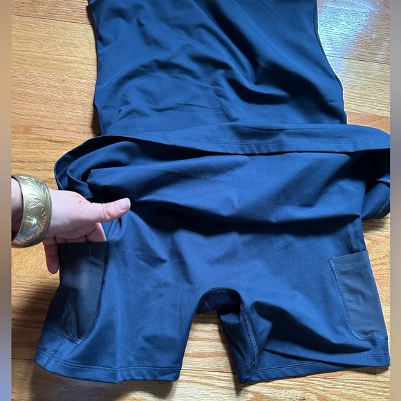 Girlfriend collective one shoulder work out dress - Picture 7 of 7